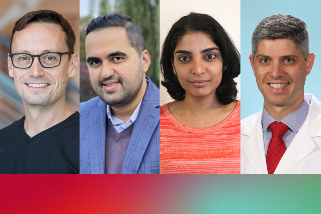 Photos of four researchers.