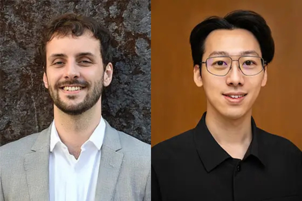 Michael E. Belloy, PhD (left), and Youjie Zeng, MD, PhD