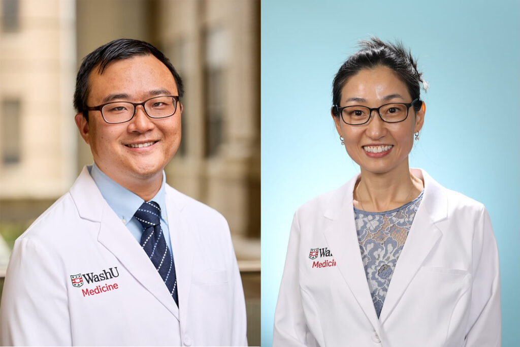 portraits of two researchers